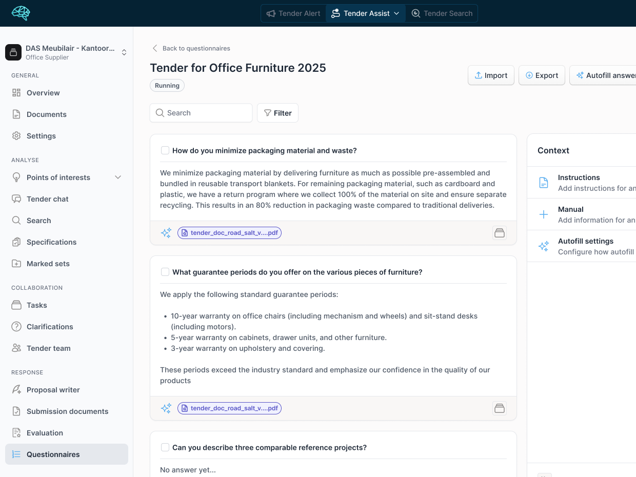 Questionnaire Response Automation
