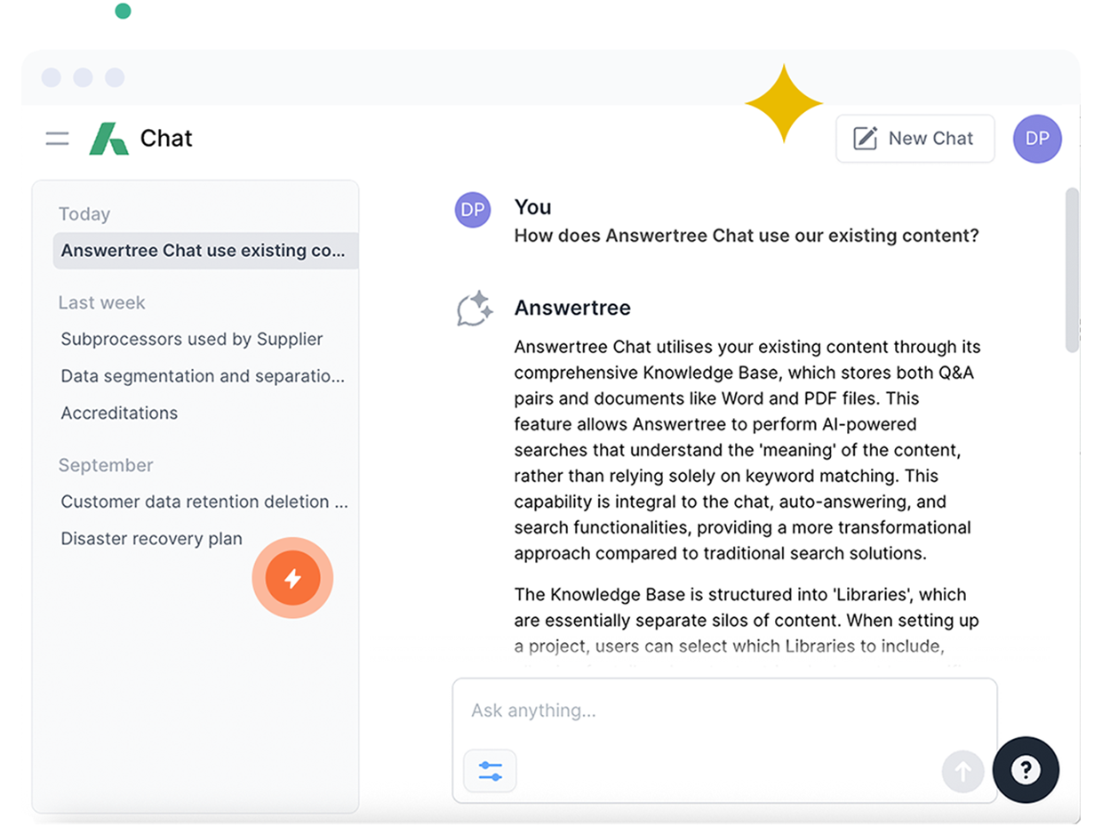 Ask a question, find answers in your content