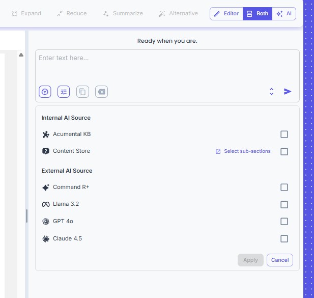 Extensive Search Options